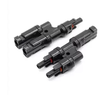 Conector duplo MC4 para painéis solares para caravanas, autocaravanas e autocaravanas.