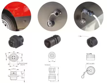 Cabo de ligação externa com adaptador CEE de 3 pinos mini ficha de 10 metros 220V para carregadores de baterias de caravanas, autocaravanas, autocaravanas e veículos terrestres 4x4.