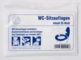 Protetor higiênico de assento sanitário para vasos sanitários portáteis e fixos. Ref. 96061