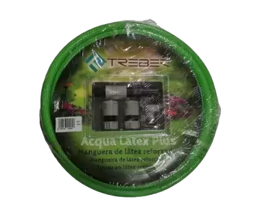 Mangueira de látex reforçada de 15 metros para enchimento de água com bicos para caravanas, autocaravanas e autocaravanas. R. 19-1003