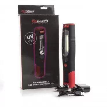 Lanterna de trabalho ou acampamento Luz de inspeção LED (1 x OSRAM COB) com lanterna UV multiuso. Referência EPIL05