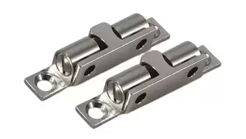 Batentes de porta de armário cromados para autocaravana, caravana e autocaravana.