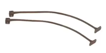 Flange de fixação castanha para portas sanfonadas de autocaravanas, caravanas e autocaravanas