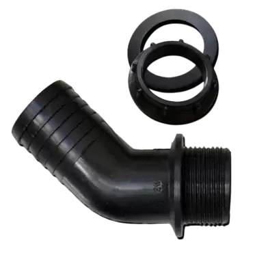 Cotovelo de conexão do tanque de água 40 mm ângulo de 45º