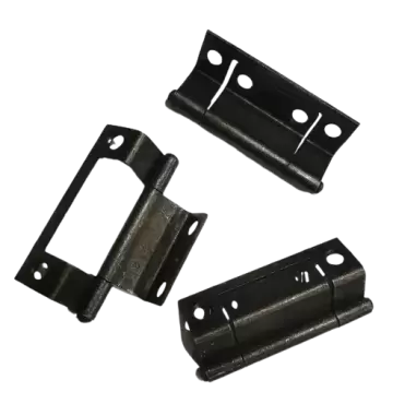 Dobradiça blister 4 unidades 50x23 mm cor polida para autocaravana, caravana e autocaravana