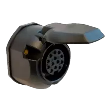 Plugue abacaxi em PVC de 13 pólos com borracha protetora e desconexão de faróis de neblina para caravanas e reboques