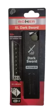 10 LÂMINAS TRAPEZ PARA CORTADOR XL 18X100 MM SK2-DARK