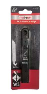 10 LÂMINAS PARA CORTADOR L 9x80 MM C125S xEDGE