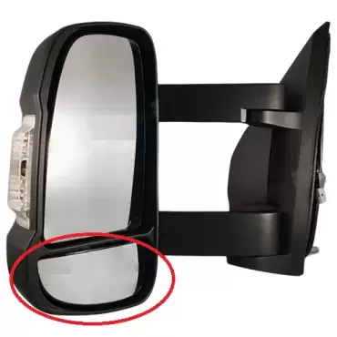 Substituição espelho retrovisor inferior esquerdo chassis Fiat Ducato 250/290 para autocaravana