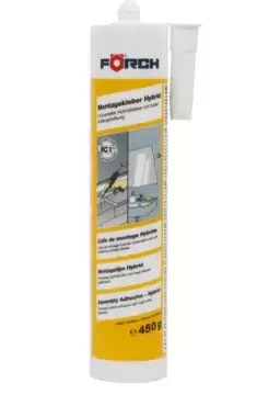 Adesivo de montagem híbrido forte de polímero branco Forch para caravanas, autocaravanas e autocaravanas.