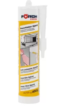 Forch 5* Polímero branco Adesivo de montagem híbrido EXTRA forte para caravanas, autocaravanas e autocaravanas.