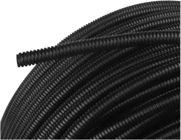 Tubo de instalação profissional corrugado de 7,5 mm, rolo de 50 metros.