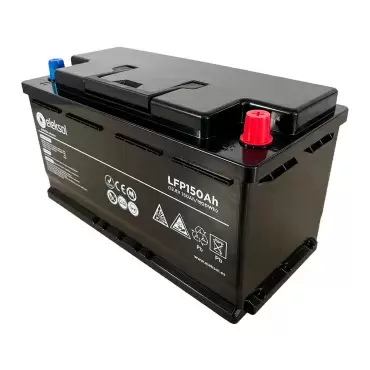 Bateria de lítio Eleksol 150Ah/12,8V com Bluetooth e BMS integrado para autocaravanas e autocaravanas.