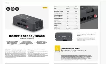 Regulador solar DOMETIC NDS SC480 MPPT para autocaravanas e autocaravanas.