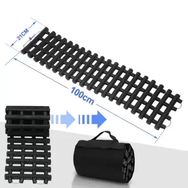 Placas de desbloqueio roláveis e reforçadas para veículos terrestres 4x4, autocaravanas e autocaravanas, kit de 2 unidades.