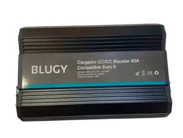 Carregador Booster Blugy 60ah compatível com Euro 6 para autocaravanas e autocaravanas.