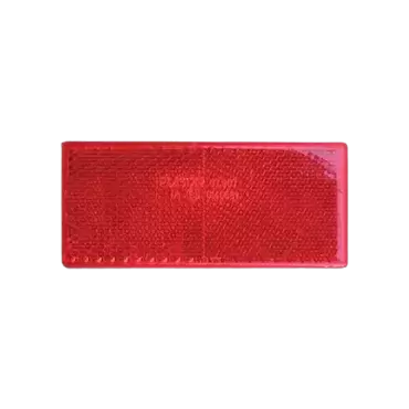 Refletor adesivo vermelho 90x40 mm para autocaravana, caravana e autocaravana.