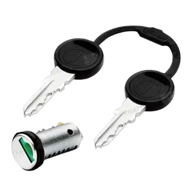 Chapéu-coco Zadi com chaves, modelo verde.