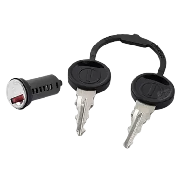 Chapéu-coco Zadi com chaves, modelo vermelho.