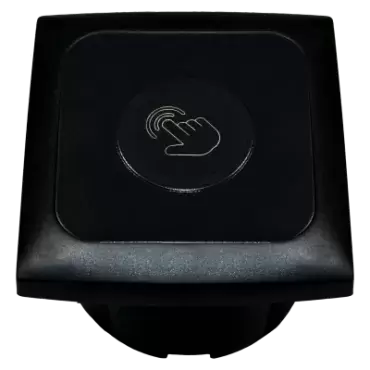 Interruptor de controle de toque preto C-Line de última geração e dimmer para caravanas, autocaravanas e autocaravanas.