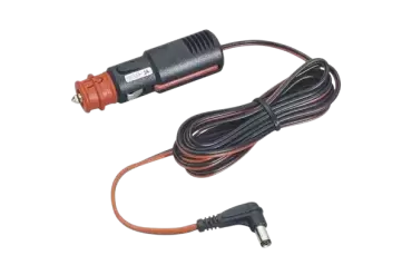 Cabo tomada macho 12V com conector de saída angulado 90º para múltiplas aplicações em caravanas, autocaravanas e autocaravanas.
