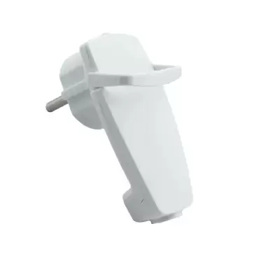 Ficha bipolar extraplana 16AH ideal para locais complicados e estreitos em caravanas, autocaravanas e autocaravanas.