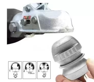 Trava universal para engate de reboque.