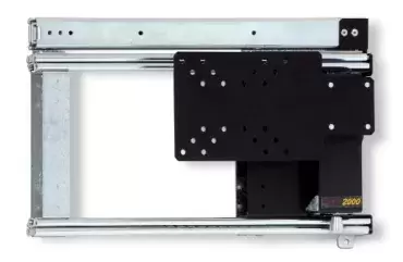 Suporte TV Lippert com saída direita deslizante e rotação 220º para caravanas, autocaravanas e autocaravanas.