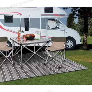 Toldo de chão de qualidade extra 250x600 para caravanas, motorhomes e camping.