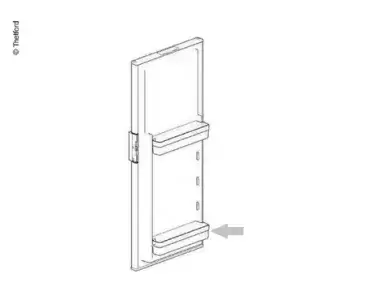 Prateleira da porta do frigorífico Thetford N3141/N3142 para caravana, autocaravana e autocaravana