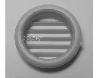 Grelha de ventilação redonda para móveis de 32 mm cinza