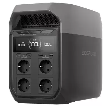 Estação de energia portátil ECOFLOW Delta 3 com saída de 1,8 kW