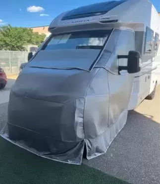 Isolamento externo e blackout, 2 peças, nariz completo para Fiat, Citroen e Peugeot de 2002 a 2005, motorhomes e campers. - Ref. AB104 SUP+INF