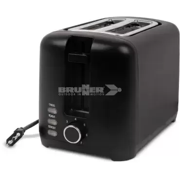 Torradeira Brunner Minuwatt de baixo consumo de energia 230 V 780 W-930 W para caravanas, motorhomes e campers.