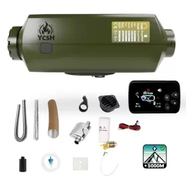 Aquecedor de estacionamento a diesel YCSH 2KW 12V com Bluetooth para caravanas, motorhomes e campers.