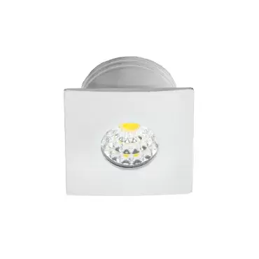 Refletor LED COB branco quadrado de 12V para montagem embutida em caravanas, autocaravanas e caravanas.