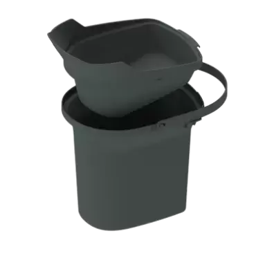 Cubeta para inodoro Clesana, más autonomía sin bolsa.