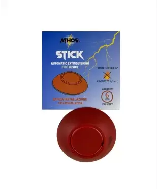 Extintor automático de aerosol Athos Stick para caravanas, autocaravanas, camper, barcos y otras aplicaciones. 