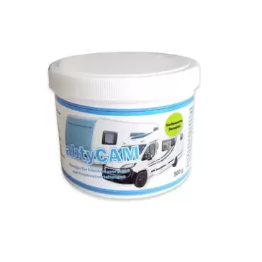 Limpiador de tanques y tuberías de agua abtyCAM - Lata de 500 g, para caravanas, autocaravanas y campers. 