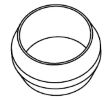 Recambio casquillo 8 mm para tubo de gas de calentador de agua Imass.