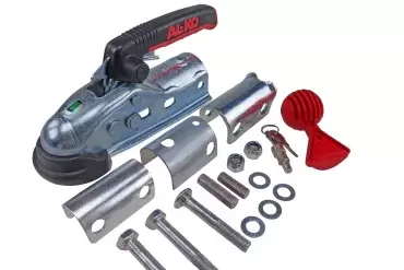 Cabezal universal Alko 270, 2700 kg con Soft-Dorck, espaciador y antirrobo, para remolque.