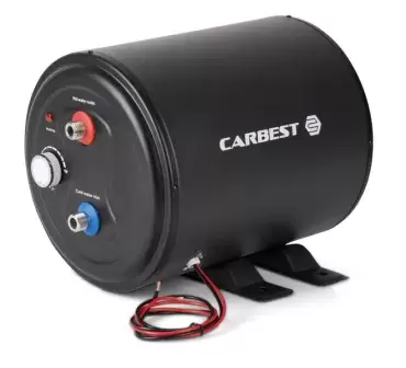 Calentador Boiler de agua caliente Carbest 10 litros a 12V/200W para caravanas, autocaravanas, camper y 4x4 overland.