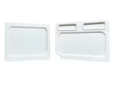 Kit 2 paneles laterales zona comedor de recubrimiento y aislamiento para camper Ducato, Boxer y Jumper.