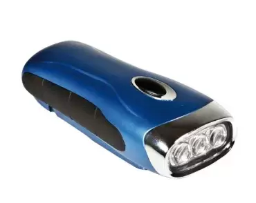 Lanterna dínamo 3 leds com bateria Lithium 3.6V 40mA, campismo caravanismo, 4x4 overland.