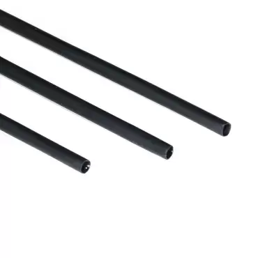 Manga termorretrátil 2,5 mm 1 metro, cor preta para todos os tipos de instalações.