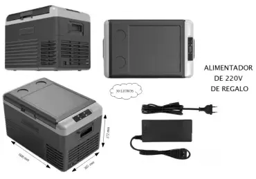Geladeira freezer EZA 30 Litros 12V compressor + conector 220V de PRESENTE, Caravanas, autocaravanas, autocaravana e 4x4 terrestre.