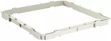 Estrutura adaptadora de clarabóia Micro Heki 28x28 para espessuras de 43 a 60 mm.
