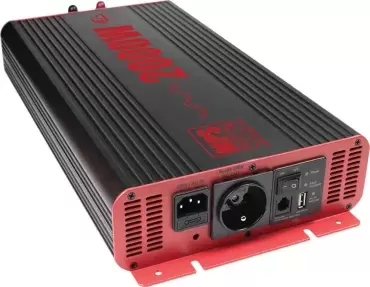 Conversor de corrente de onda pura EZA POWER 2000W com controle remoto para autocaravanas, campistas e 4x4 terrestres.