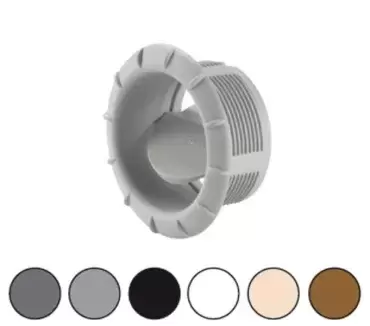 Difusor preto com portinhola para saída de ar do aquecimento.