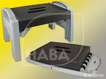 Degrau de entrada dobrável para autocaravana